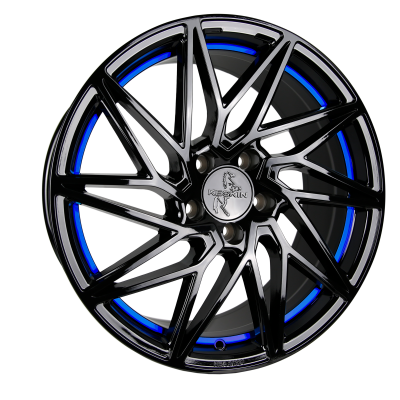 Keskin KT20 BLACK PAINTED BLUE INSIDE flgar