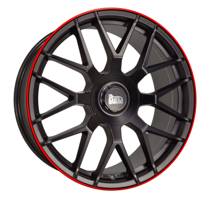 Keskin GT1 MATT BLACK LIP RED flgar