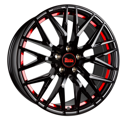 Keskin RS4 BLACK PAINTED RED INSIDE flgar