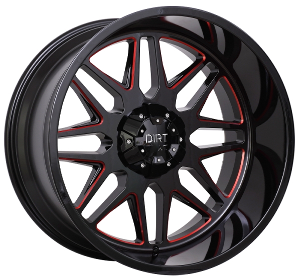 Status DIRT A.T D59 Glossblack red stripe flgar